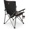 Picnic TIME NCAA Big Bear XXL Camp Chair with Cooler, Heavy Duty Beach Chair, 500 lb Capacity Camping Chair with Carry Bag, (Black)(Arizona State Sun Devils)
