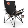 Picnic TIME NCAA Big Bear XXL Camp Chair with Cooler, Heavy Duty Beach Chair, 500 lb Capacity Camping Chair with Carry Bag, (Black)(Auburn Tigers)