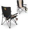 Picnic TIME NCAA Big Bear XXL Camp Chair with Cooler, Heavy Duty Beach Chair, 500 lb Capacity Camping Chair with Carry Bag, (Black)(Baylor Bears)