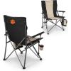 Picnic TIME NCAA Big Bear XXL Camp Chair with Cooler, Heavy Duty Beach Chair, 500 lb Capacity Camping Chair with Carry Bag, (Black)(Clemson Tigers)