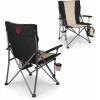 Picnic TIME NCAA Big Bear XXL Camp Chair with Cooler, Heavy Duty Beach Chair, 500 lb Capacity Camping Chair with Carry Bag, (Black)(Indiana Hoosiers)