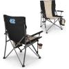 Picnic TIME NCAA Big Bear XXL Camp Chair with Cooler, Heavy Duty Beach Chair, 500 lb Capacity Camping Chair with Carry Bag, (Black)(North Carolina Tar Heels)