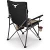 Picnic TIME NCAA Big Bear XXL Camp Chair with Cooler, Heavy Duty Beach Chair, 500 lb Capacity Camping Chair with Carry Bag, (Black)(Texas Longhorns)