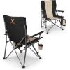 Picnic TIME NCAA Big Bear XXL Camp Chair with Cooler, Heavy Duty Beach Chair, 500 lb Capacity Camping Chair with Carry Bag, (Black)(Virginia Cavaliers)