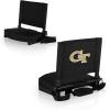 Picnic TIME NCAA Georgia Bulldogs Gridiron Stadium Seat, Lightweight, Portable Folding Chair for Bleachers and Benches, (Black)(Georgia Tech Yellow Jackets)