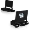 Picnic TIME NCAA Georgia Bulldogs Gridiron Stadium Seat, Lightweight, Portable Folding Chair for Bleachers and Benches, (Black)(Kentucky Wildcats)