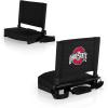 Picnic TIME NCAA Georgia Bulldogs Gridiron Stadium Seat, Lightweight, Portable Folding Chair for Bleachers and Benches, (Black)(Ohio State Buckeyes)