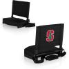 Picnic TIME NCAA Georgia Bulldogs Gridiron Stadium Seat, Lightweight, Portable Folding Chair for Bleachers and Benches, (Black)(Stanford Cardinal)