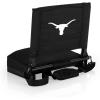 Picnic TIME NCAA Georgia Bulldogs Gridiron Stadium Seat, Lightweight, Portable Folding Chair for Bleachers and Benches, (Black)(Texas Longhorns)