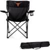 Picnic TIME NCAA PTZ Camp Chair, Picnic Chair, Beach Chair with Carrying Bag, (Black)(Texas Longhorns)