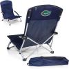 Picnic TIME NCAA Tranquility Beach Chair with Carry Bag – Low Beach Chair for Adults – Low Lawn Chair(Navy Blue)