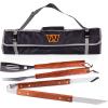 Picnic TIME NFL 3-Piece BBQ Tote & Grill Accessories Set, Outdoor Gril Set with Case, BBQ Spatula, BBQ Fork, and BBQ Tongs, (Black with Gray Accents)(Washington Commanders)