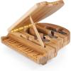 TOSCANA – a Picnic Time brand Piano Cheese Board & Knife Set, Novelty Charcuterie Board with Cheese Knife Set, Cheese Boards Charcuterie Boards, (Bamboo)