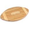 TOSCANA – a Picnic Time brand Touchdown Football Cheese Board, Novelty Charcuterie Board, Serving Platter, Cheese Boards Charcuterie Boards, Wood Cutting Board, (Bamboo)