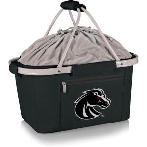 NCAA Boise State Broncos Metro Shopping Basket – Insulated Picnic Basket – Collapsible Market Basket – Utility Tote Cooler Bag