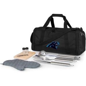 NFL BBQ Kit/Cooler Tote with Barbecue and Picnic Accessories(Carolina Panthers)