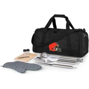 NFL BBQ Kit/Cooler Tote with Barbecue and Picnic Accessories(Cleveland Browns)
