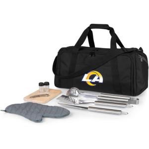 NFL BBQ Kit/Cooler Tote with Barbecue and Picnic Accessories(Los Angeles Rams)