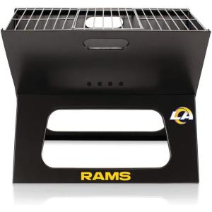 NFL X-Grill Portable Camping Tailgating Charcoal Grill(Los Angeles Rams)