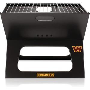 NFL X-Grill Portable Camping Tailgating Charcoal Grill(Washington Commanders)