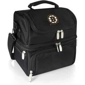 NHL Boston Bruins Pranzo Lunch Bag – Insulated Lunch Box with Picnic Set – Lunch Cooler Bag