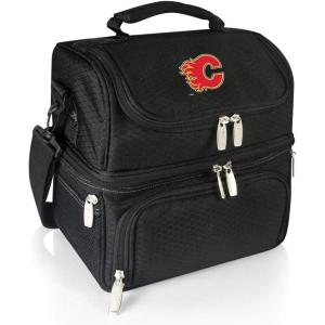 NHL Calgary Flames Pranzo Lunch Bag – Insulated Lunch Box with Picnic Set – Lunch Cooler Bag