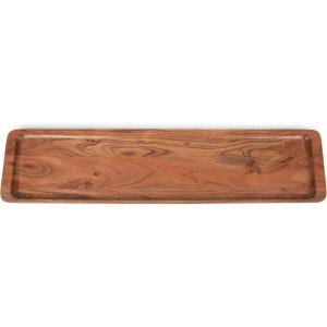 PICNIC TIME Canapé Appetizer Serving Tray, Long Rectangular Charcuterie Board, Acacia Wood Cheese Board, Grazing Board (Acacia Wood)