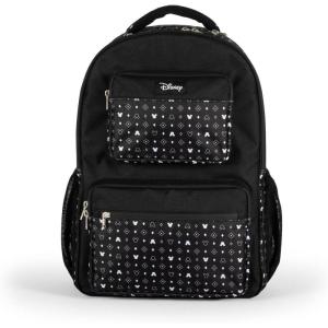 PICNIC TIME Disney Classic Mickey Mouse Park Tripper Day Bag, Cooler Backpack, Soft Cooler Backpack, Insulated Lunch Bag, Disneyland & Disney World Backpack, (Black with White Pattern)