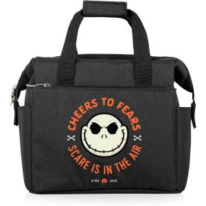 PICNIC TIME Disney Lilo & Stitch Drool On The Go Lunch Bag, Soft Cooler Lunch Box, Insulated Lunch Bag, (Black)(Disney Nightmare Before Christmas Jack – Black)