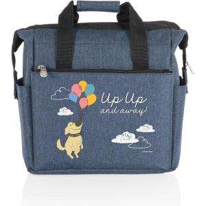 PICNIC TIME Disney Lilo & Stitch Drool On The Go Lunch Bag, Soft Cooler Lunch Box, Insulated Lunch Bag, (Black)(Disney Pixar UP – Navy Blue)