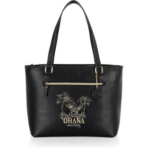 PICNIC TIME Disney Lilo & Stitch Uptown Cooler Tote Bag, Insulated Lunch Bag, Stylish Beach Bag Soft Cooler, (Black)(Disney Lilo & Stitch – Black)