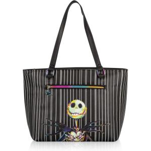 PICNIC TIME Disney Lilo & Stitch Uptown Cooler Tote Bag, Insulated Lunch Bag, Stylish Beach Bag Soft Cooler, (Black)(Disney Nightmare Before Christmas – Black)