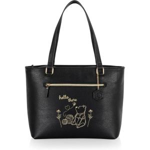 PICNIC TIME Disney Lilo & Stitch Uptown Cooler Tote Bag, Insulated Lunch Bag, Stylish Beach Bag Soft Cooler, (Black)(Disney Winnie the Pooh – Black)