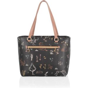 PICNIC TIME Disney Lilo & Stitch Uptown Cooler Tote Bag, Insulated Lunch Bag, Stylish Beach Bag Soft Cooler, (Black)(Disney Winnie the Pooh)