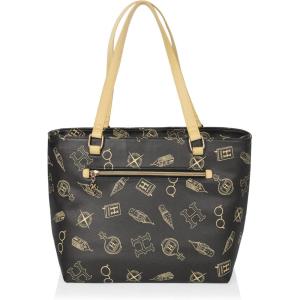 PICNIC TIME Disney Lilo & Stitch Uptown Cooler Tote Bag, Insulated Lunch Bag, Stylish Beach Bag Soft Cooler, (Black)(Harry Potter Hogwarts – Black With Gold Accents)