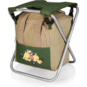 PICNIC TIME Disney Mickey Mouse Gardener 5 Piece Gardening Tools Set with Garden Stool, Gardening Gifts, Garden Tool Set, (Olive Green with Beige Accents)(Disney Winnie the Pooh – Olive Green with Beige Accents)