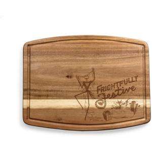 PICNIC TIME Disney Mickey Mouse Pumpkin Face Ovale Acacia Cutting Board, Serving Board, Charcuterie Board, (Acacia Wood)(Disney Nightmare Before Christmas Jack – Acacia Wood)
