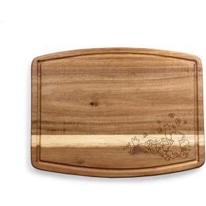 PICNIC TIME Disney Mickey Mouse Pumpkin Face Ovale Acacia Cutting Board, Serving Board, Charcuterie Board, (Acacia Wood)(Disney Winnie the Pooh – Acacia Wood)
