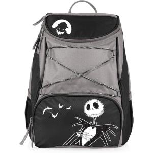 PICNIC TIME Disney Nightmare Before Christmas Jack PTX Backpack Cooler, Soft Cooler Backpack, Insulated Lunch Bag, (Black with Gray Accents)