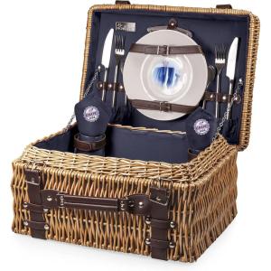PICNIC TIME Disney Pixar Ratatouille Champion Picnic Basket for 2, Large Wicker Picnic Set with Cutlery Service Kit, (Navy Blue), 15.8 x 12 x 7.5(Disney Pixar Up – Navy Blue)