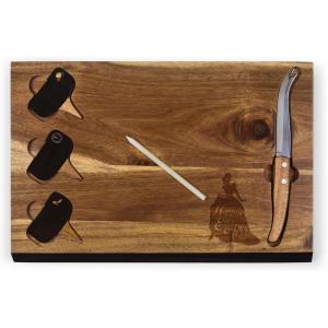 PICNIC TIME Disney Pixar Ratatouille Delio Cheese Board and Knife Set, Charcuterie Board Set, Acacia Wood Cutting Board with Cheese Knife and Markers, (Acacia Wood)(Disney Princess Cinderella – Acacia Wood)