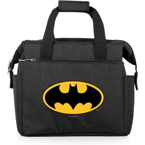 PICNIC TIME Harry Potter Slytherin On The Go Lunch Cooler, Soft Cooler Lunch Box, Insulated Lunch Bag, (Black with Green Accents)(DC Comics Batman Bat Signal – Black)