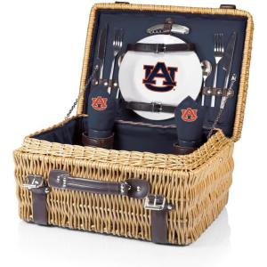 PICNIC TIME NCAA Auburn Tigers Champion Picnic Basket with Deluxe Service for Two
