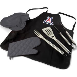 PICNIC TIME NCAA BBQ Apron Tote Pro Grill Set(Arizona Wildcats)