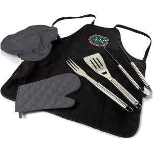 PICNIC TIME NCAA BBQ Apron Tote Pro Grill Set(Florida Gators)
