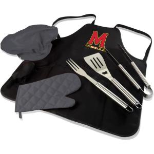 PICNIC TIME NCAA BBQ Apron Tote Pro Grill Set(Maryland Terps)
