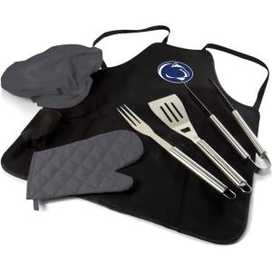 PICNIC TIME NCAA BBQ Apron Tote Pro Grill Set(Penn State Nittany Lions)