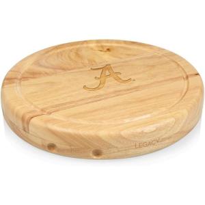 PICNIC TIME NCAA Circo Cheese Board and Knife Set – Charcuterie Board Set – Wood Cutting Board(Alabama Crimson Tide)