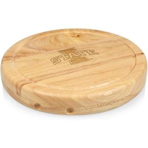 PICNIC TIME NCAA Circo Cheese Board and Knife Set – Charcuterie Board Set – Wood Cutting Board(Iowa State Cyclones)
