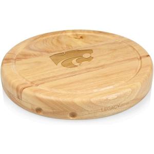 PICNIC TIME NCAA Circo Cheese Board and Knife Set – Charcuterie Board Set – Wood Cutting Board(Kansas State Wildcats)